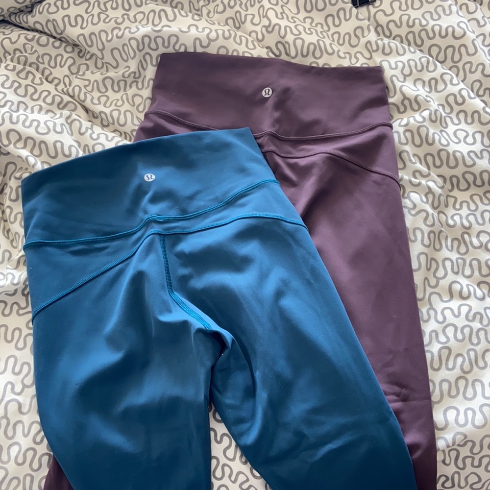Lululemon In Movement leggings - size 6, lot of 2